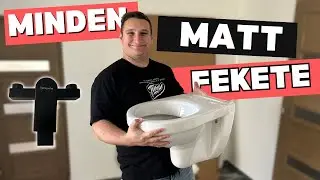 MEGÉRKEZETT A WC | Minden csaptelep matt fekete lesz | Házfelújítás | Fürdőszoba cuccok