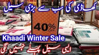khaadi Sale Today flat 40% off winter collection 2023