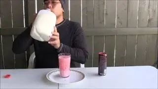 Energy Drink and Milk Experiment Challenge BAD Mix Reaction