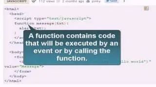 Javascript Tutorial : Function with an argument in javascript