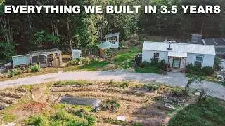 We built an Off Grid Homestead in 3.5 years (start to finish timelapse)