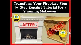 🔥 Transform Your Fireplace  Step by Step Repaint Tutorial for a Stunning Makeover!