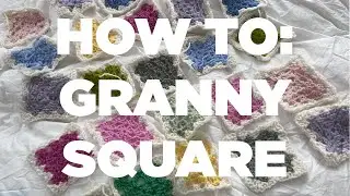 I learned how to crochet! | FULL Granny square walkthrough | crochet vlog ep. 1