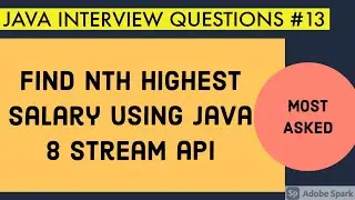 Find Nth Highest salary using Java 8 Stream API