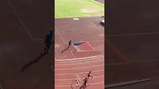 300m time trials || drone view #athletics #trackandfield #running