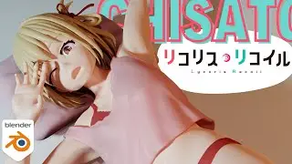 [Anime Figure Modeling] Chisato from Lycoris-Recoil