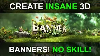 Create Cool 3D Banners in Minutes with AI & Photoshop 🔥