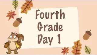 BSD Home Activities September- Squirrel Theme-  Fourth Grade Day 1