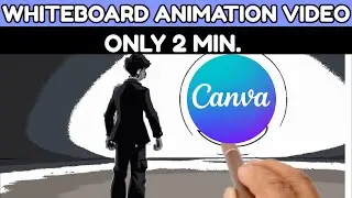 Canva with whiteboard animation video !! How to make whiteboard video with canva #tech #canva #