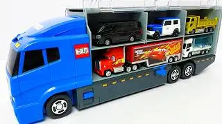 トミカ☆ランボルギーニ・トラック・バスなどを開封！コンボイに収納！ Unboxing Tomica Lamborghini, Bus & Truck Convoy!