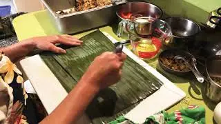 Preparing Christmas Hallacas