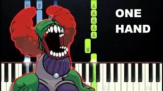 Friday Night Funkin - Improbable Outset - Tricky Mod (One Hand Piano Tutorial)