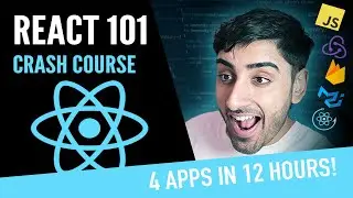 React JS Crash Course for Beginners - Build 4 Apps in 12 Hours (Redux, Firebase, Auth + More) [2023]