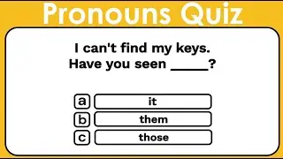 Pronouns | English Grammar Test | Grammar Quiz