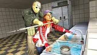 ДЖЕЙСОН ПОКАЗАЛ КАК НАДО МЫТЬ ПОСУДУ! (The Friday 13th: The Game)
