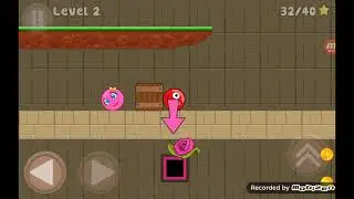 Прохождение уровня 2 в игре New Red Ball 2
