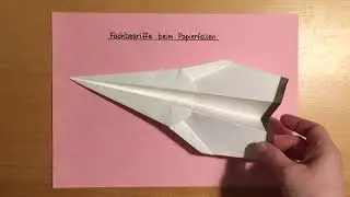 Fachbegriffe beim Papierfalten