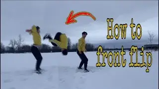 How To Front Flip as FAST and as EASY as Possible (UNDER 3 MINUTES)