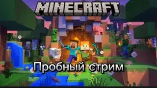 Пробная трансляция по Minecraft