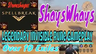 Spellbreak -  Legendary Invisible Stoneshaper with epic  1 vs 1 Ending!