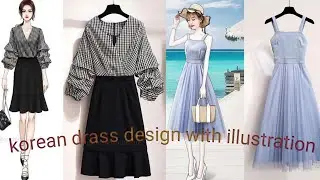 korean outfit ideas || with illustrations || s Korean style ||