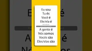 Do you know how to conjugate the verb "ser"? #shorts
