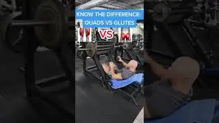 Leg press quads vs glutes workout #shorts #legpress