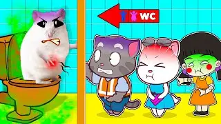 Hamsters! Come out quickly - Talking Tom/ Talking Angela/ Squid Game Doll