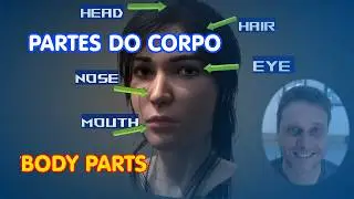 Partes do CORPO em inglês - com Lara Croft e Kratos