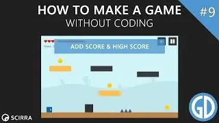 9. How To Make A Game (Add Score & High Score) Construct 2 Tutorial