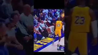 Lebron Makes Fan Flinch After Mocking Him 