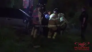09/01/2024 Grapevine, TX - 1 trapped after crashing into 121 ditch
