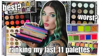 Ranking My Last 11 Palettes