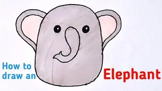How to Draw an Elephant | Kids Art | Squishmallow