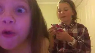 Trying weird candy/pop rocks/bubble gum/melody pop.