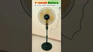 V-Guard Esfera Pedestal Cum Table Fan ✅ Versatile 2-In-1 Operation🔥Highly Recommended 