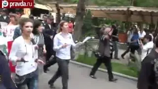 Гей-парад в Ереване. Gay parade in Yerevan..