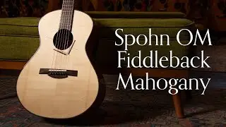 Spohn OM, Fiddleback Mahogany & Swiss Moon Spruce | Bill Cooley