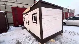 Мобильная баня размер 5х2.4м из сухого бруса