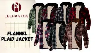 Men's Berber Lined Plaid Jacket #leehanton