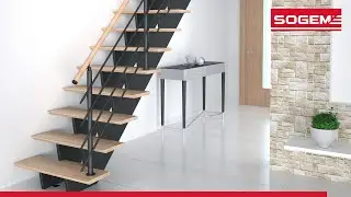 Escalier moderne BIAX droit - SOGEM
