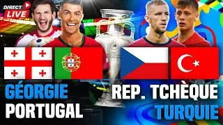 🔴GEORGIE - PORTUGAL 2-0 + TCHEQUIE - TURQUIE 1-2 / QUALIFICATIONS Groupe F EURO 2024