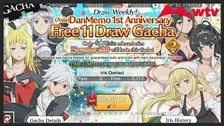 2nd Week of Asia's Danmemo 1st Anniversary - Free 11 Draw Gacha - DanMachi Memoria Freese EN #79