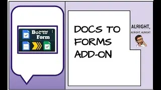 Make a Google Form, from a Doc