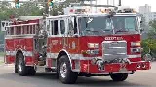 Cherry Hill Fire Department Engine 22 Responding