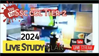 Ssc cgl Tier-2 study plan !! Study live with me !! #livestudy #cgltier2 #chsltier2