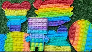 🌈ASMR Pop It Toy, Very Human Happiness Is So Simple #popit #asmr #fidget #satisfying 💖53