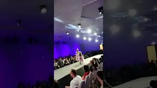Fashion show of young models