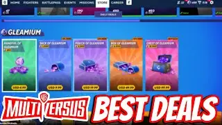 MultiVersus How To Spend Your Gleamium The BEST Way!!! Best Deals In The Shop