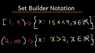 Set Builder Notation